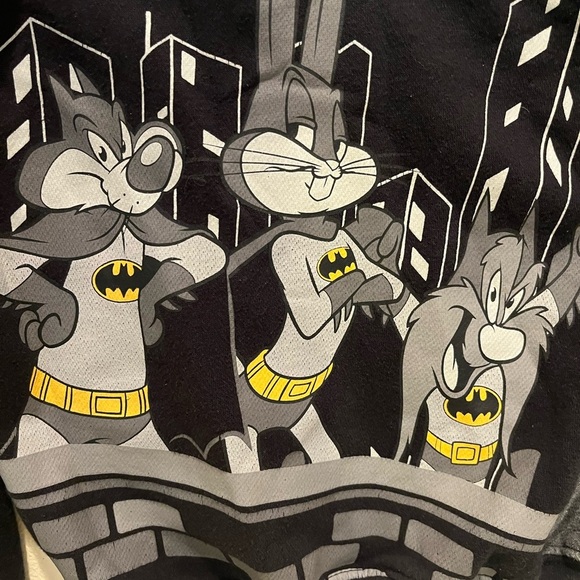 Warner Bros Black and Gray Batman Sweatshirt - Picture 7 of 7